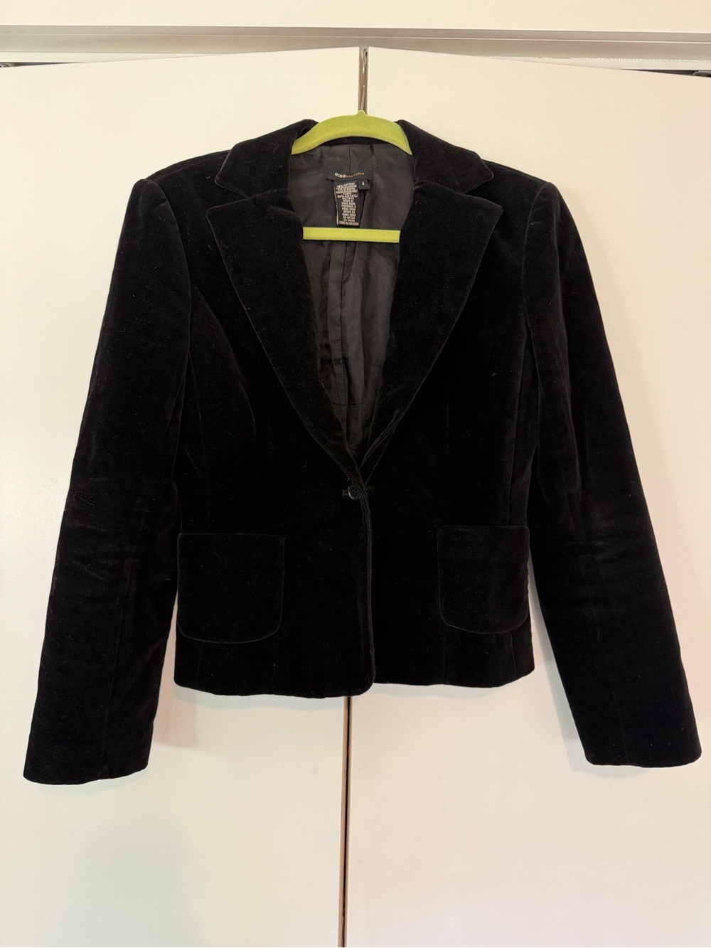 BCBG Max Azria Black Velvet Blazer